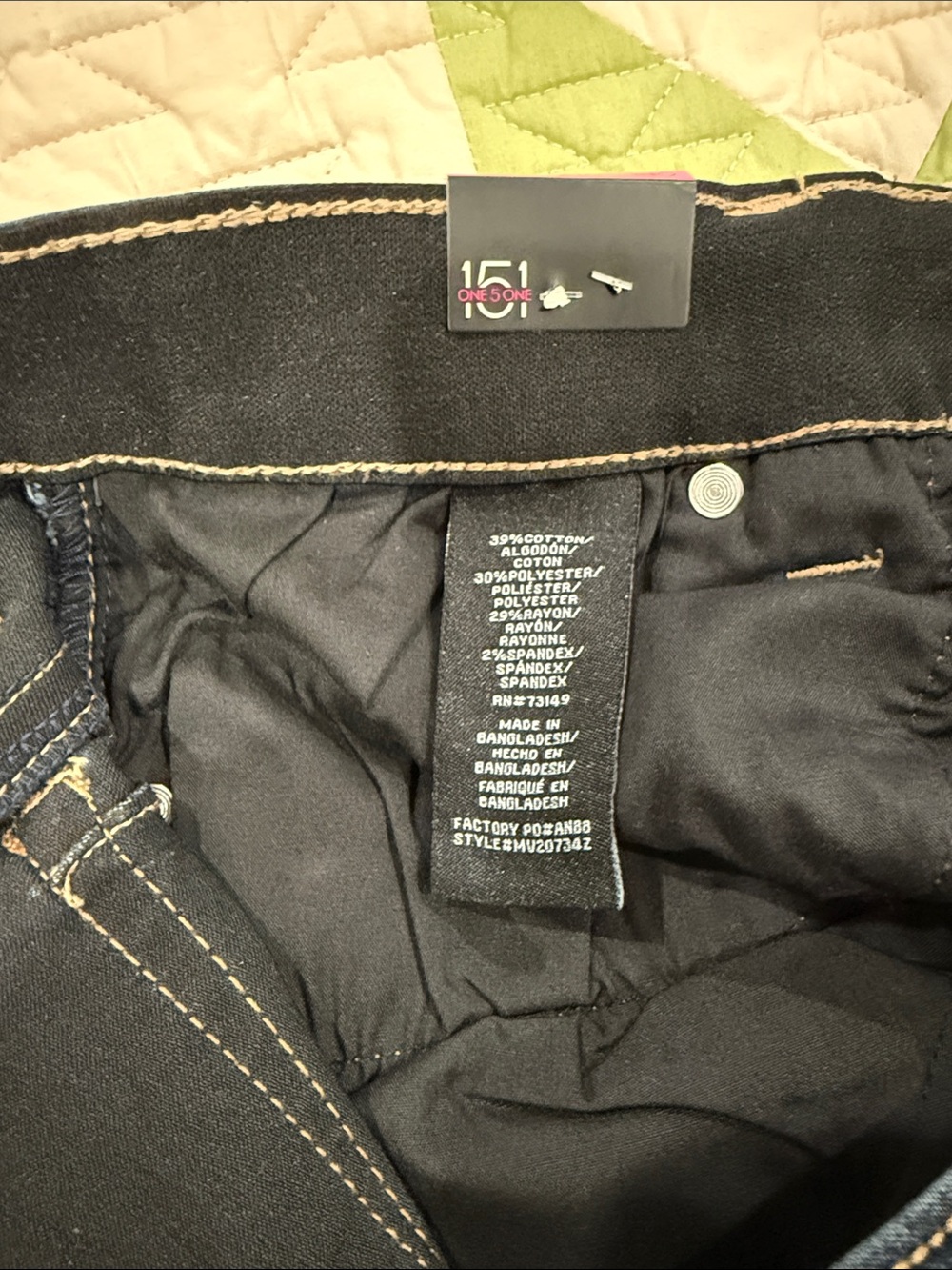 one 5 one Women's Dark Blue Bootcut Jeans - Picture 6 of 8